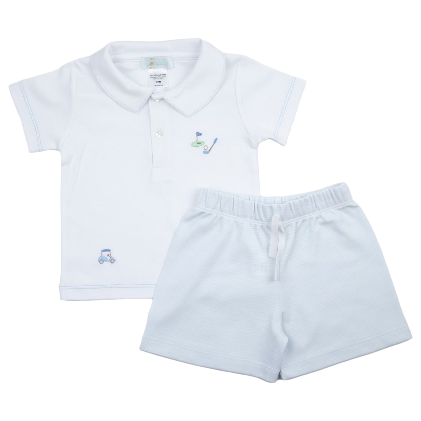 Embroidered
Short Set - Golf