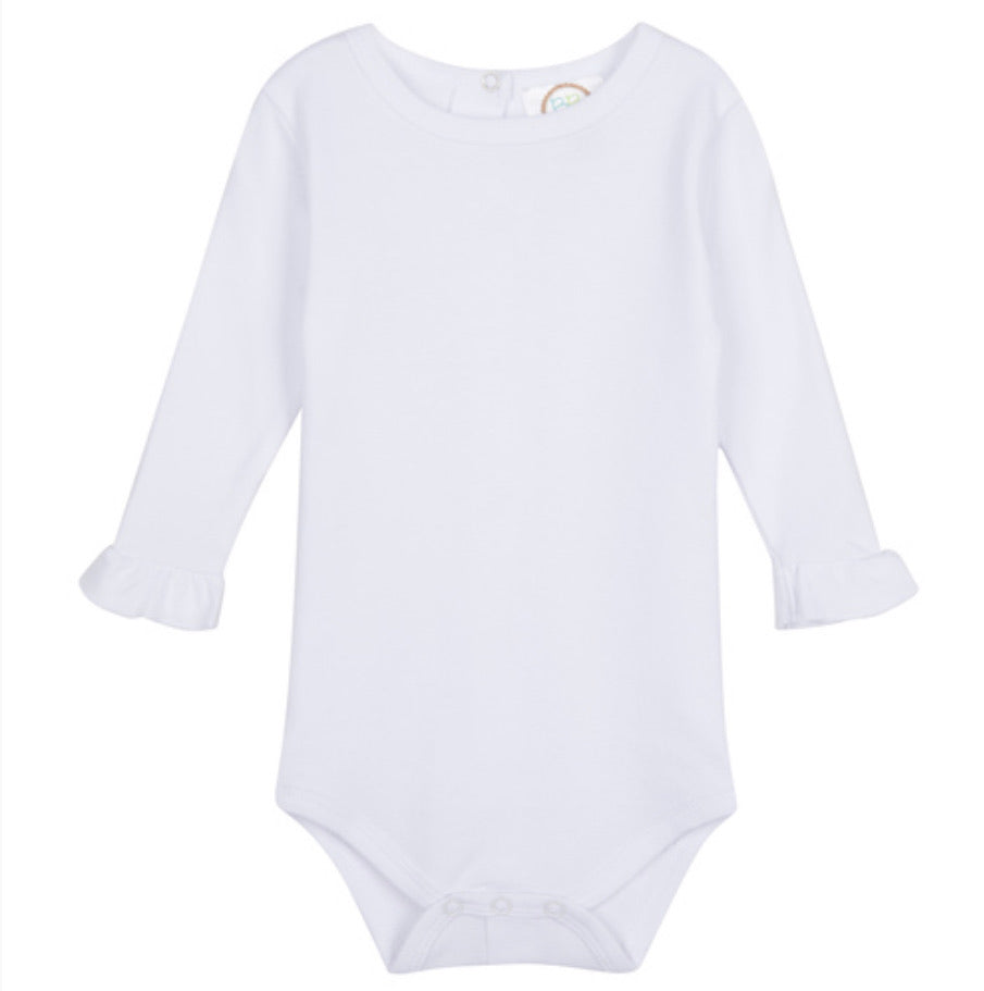 Blanks Long Sleeve Onesie - Ruffle Trim
