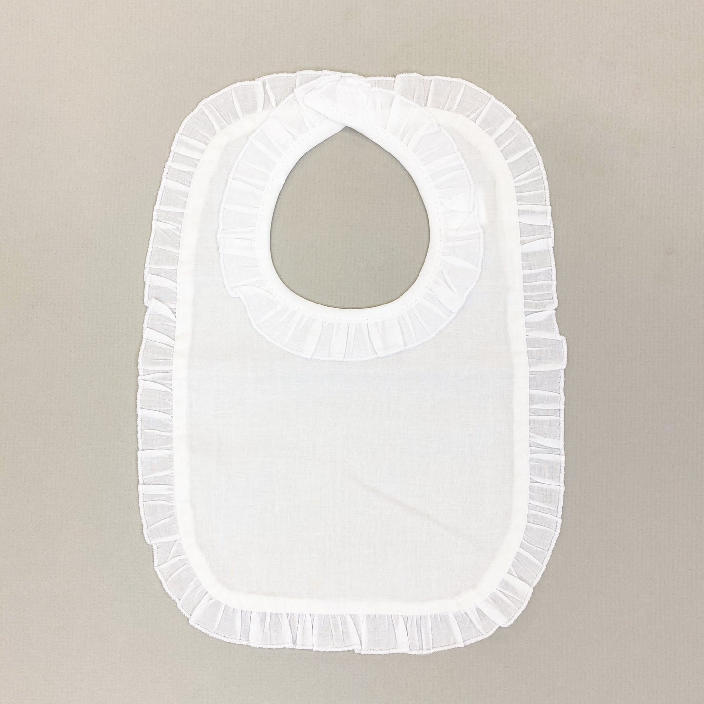 Woven Ruffle Bib