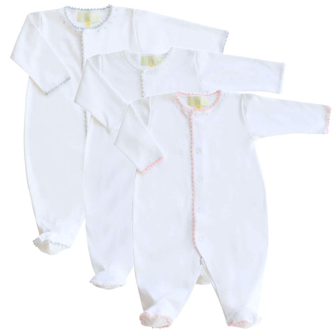 White Jersey Footy Romper – Pixie Lily