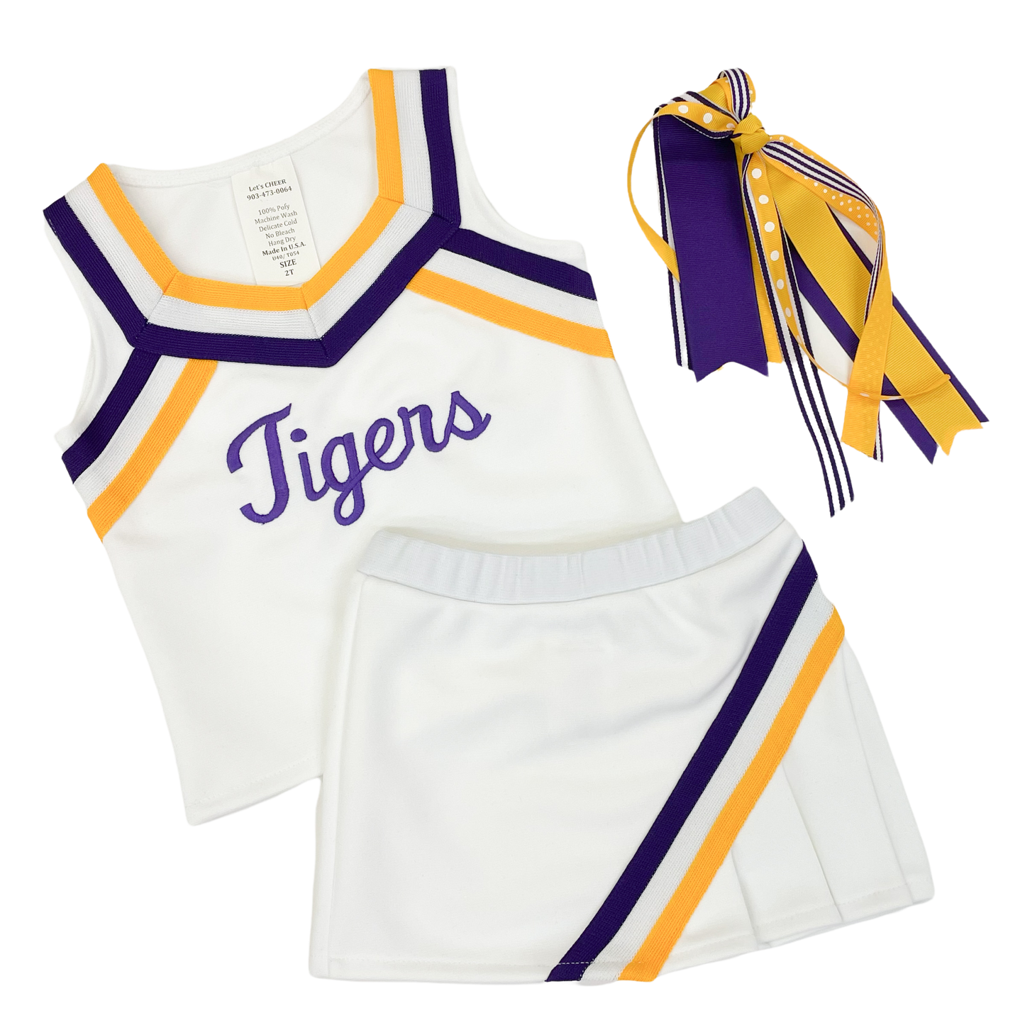 LSU 2 PC Cheer - White