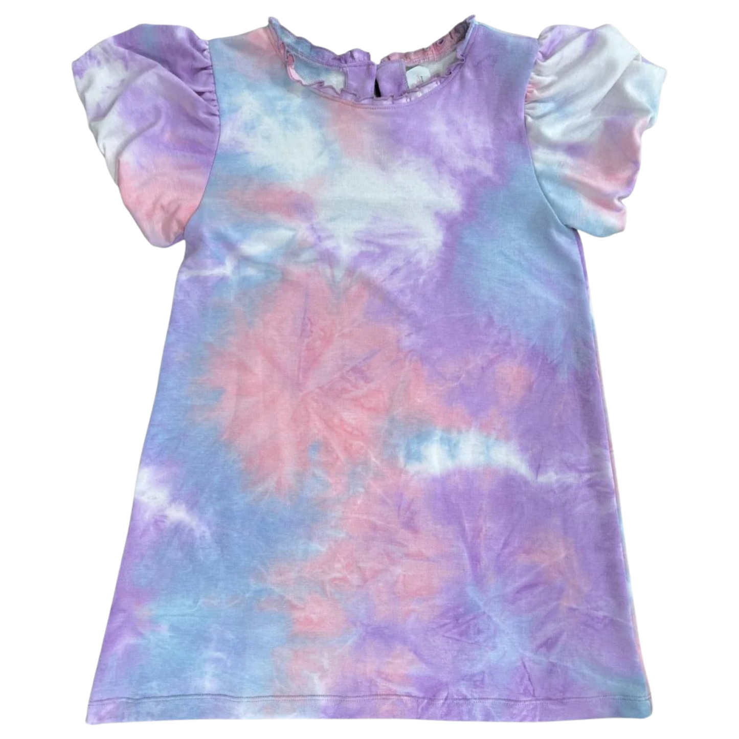 Puff Sleeve Dress - Tie Dye