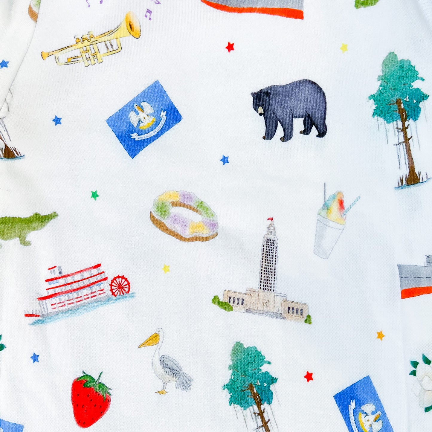 Zip Pajama - Louisiana