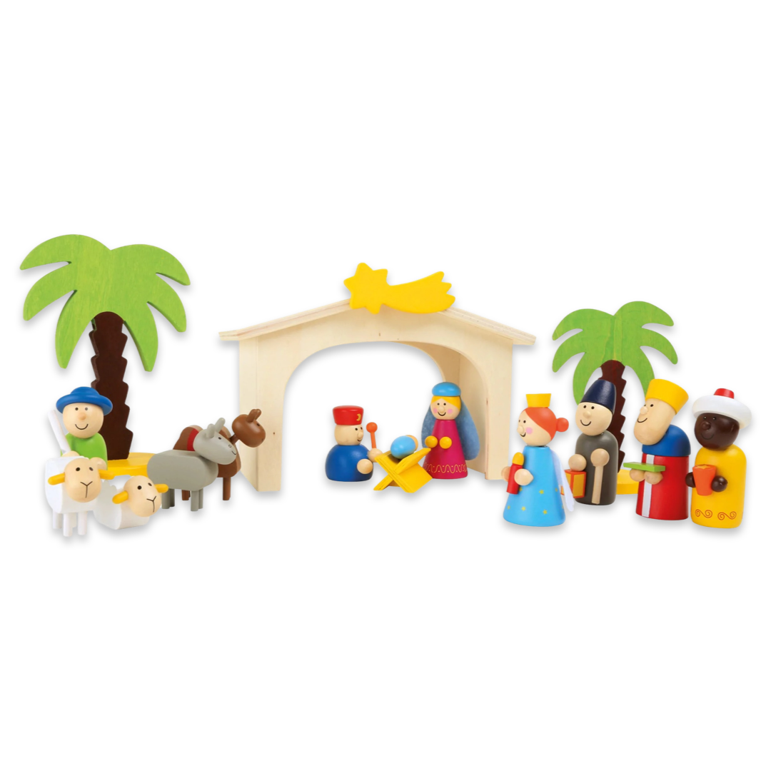 Wooden Manger Set