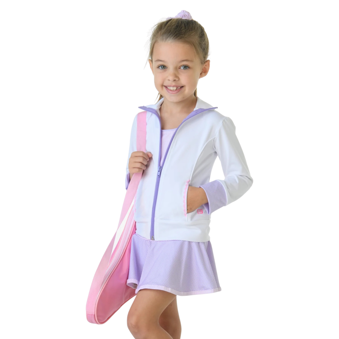 Juliet Jacket - White/Lavender