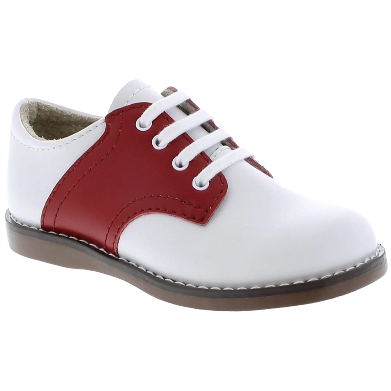 Cheer Saddle Oxford - White/Red