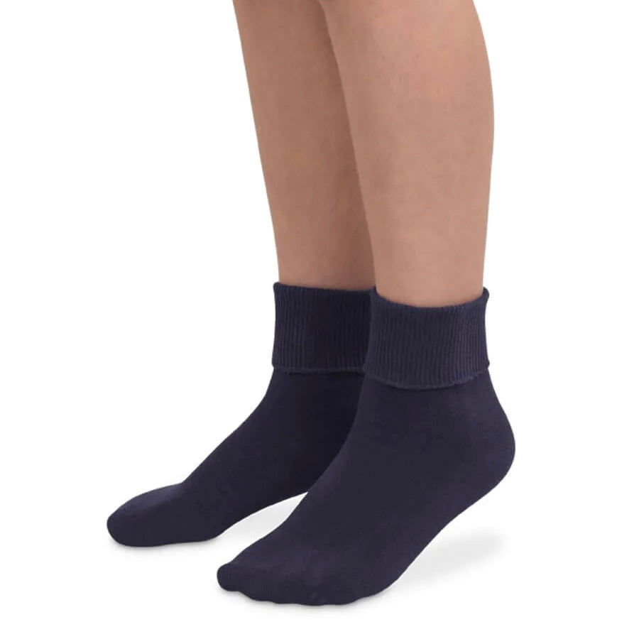 Cuff Socks - Navy