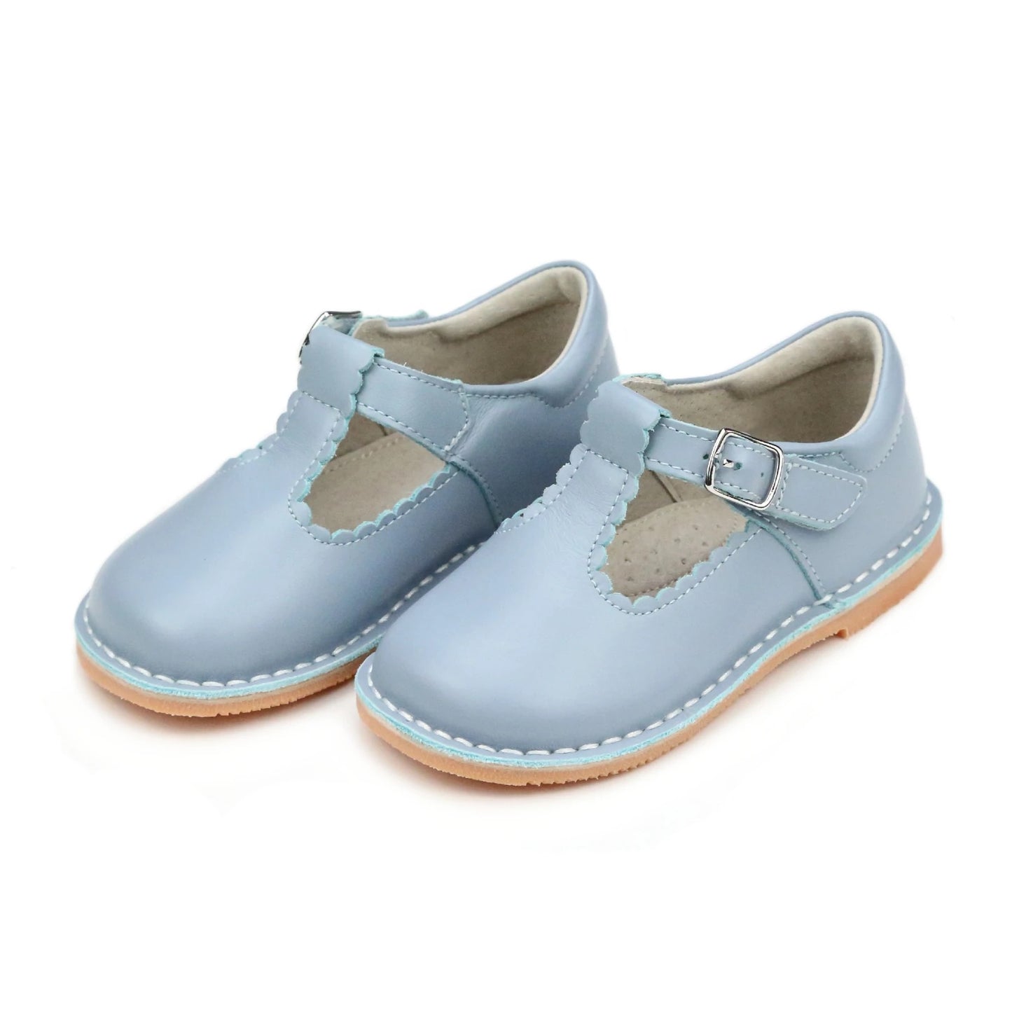 Selina T-Strap - Dusty Blue