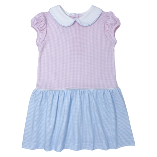 Lullaby Set Dolly Dress - Pink/Blue