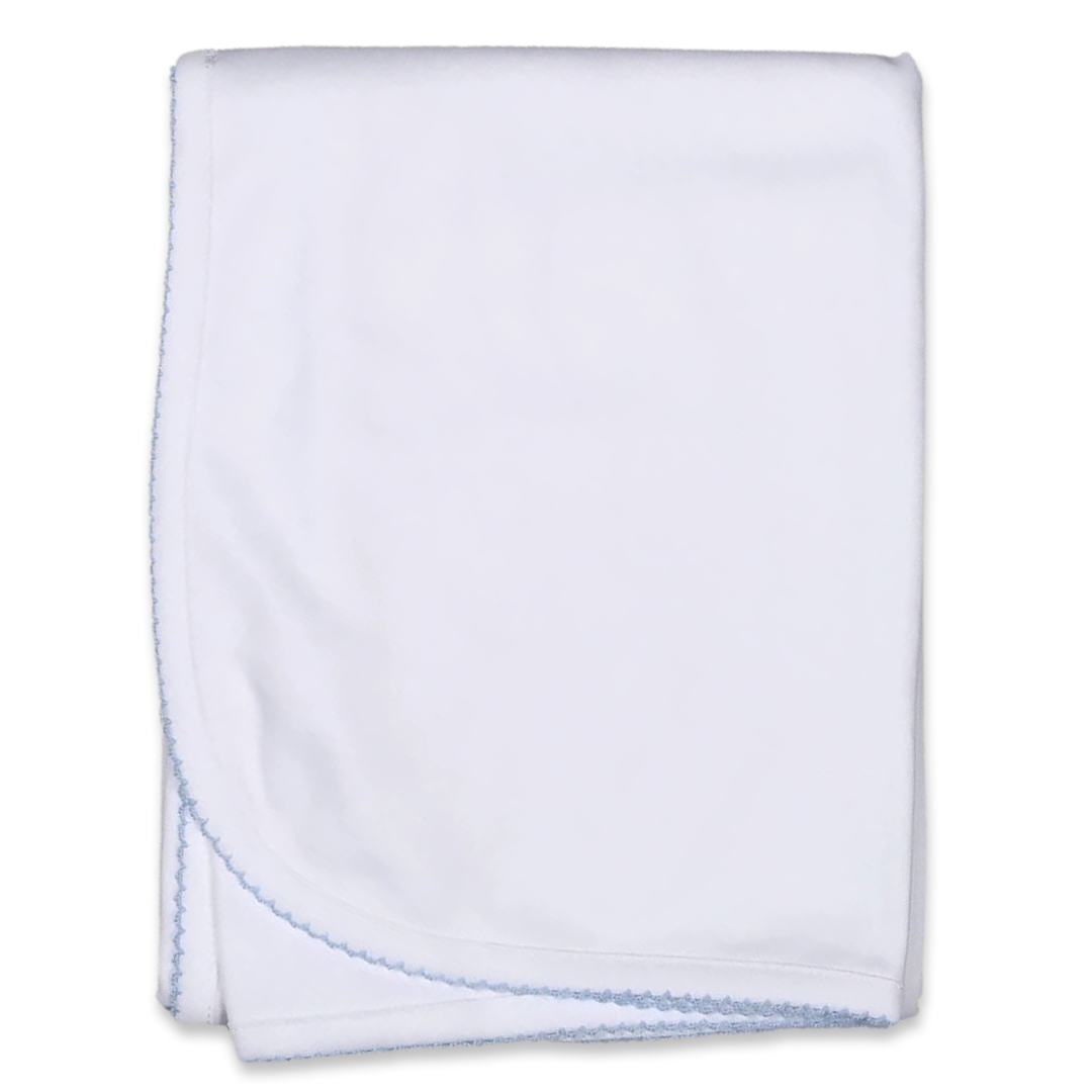 Pima Crochet Trim Blanket