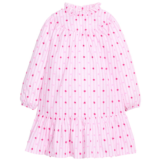 Jody Dress - Magenta Dot/Stripe