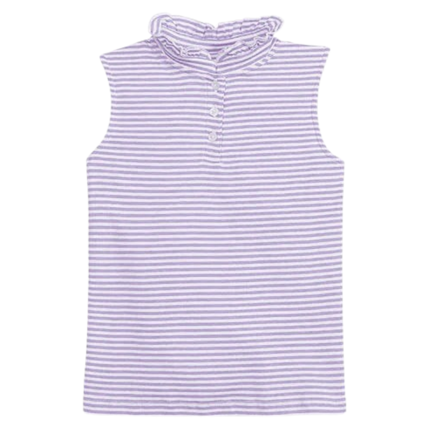 Little English Sleeveless Top - Lavender Stripe