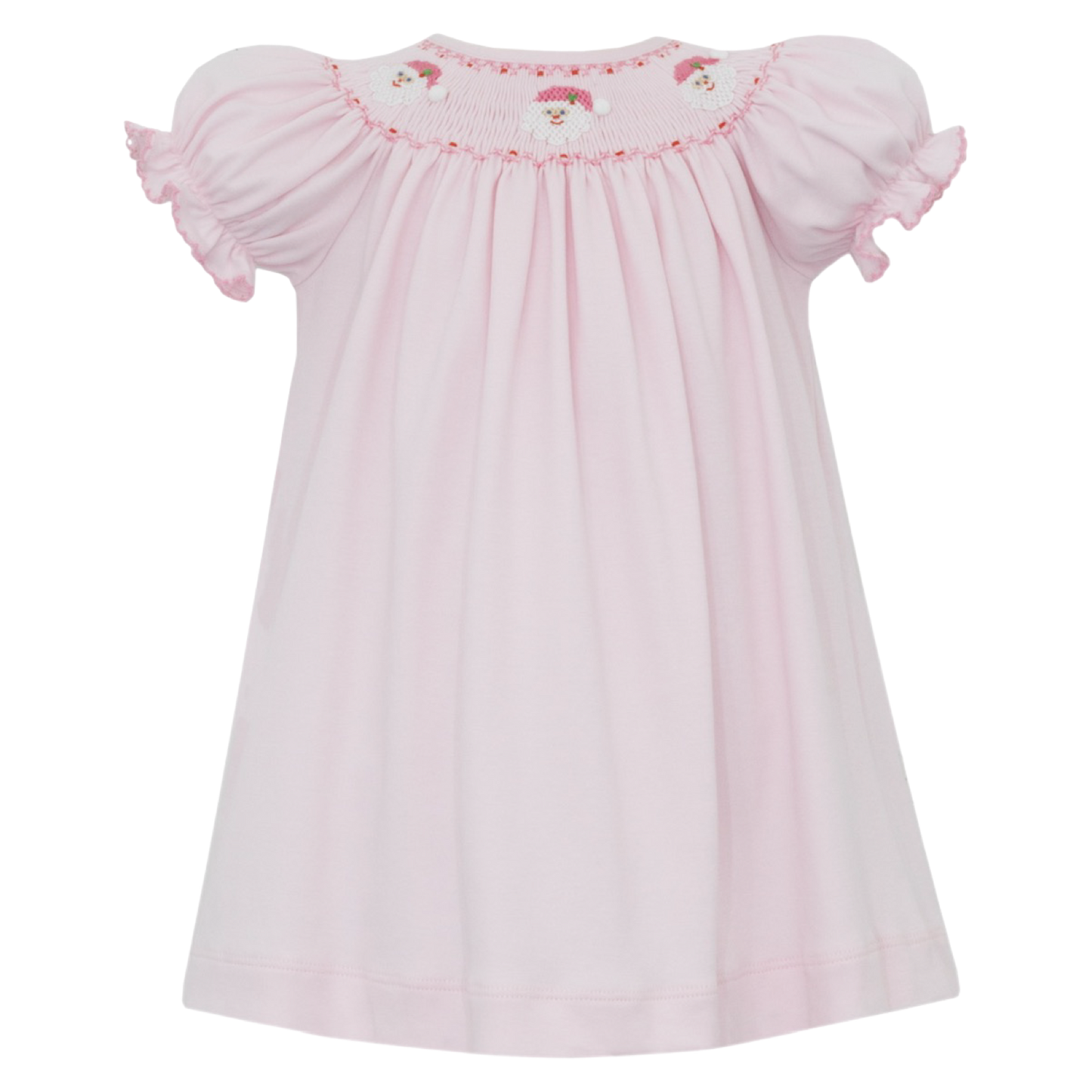 Smocked Knit Dress - Santa