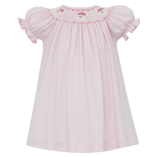 Smocked Knit Dress - Santa