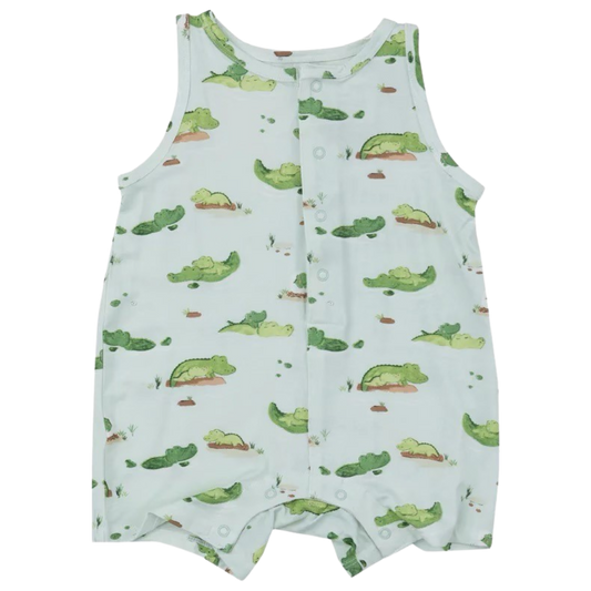 AD Shortie Romper - Alligators