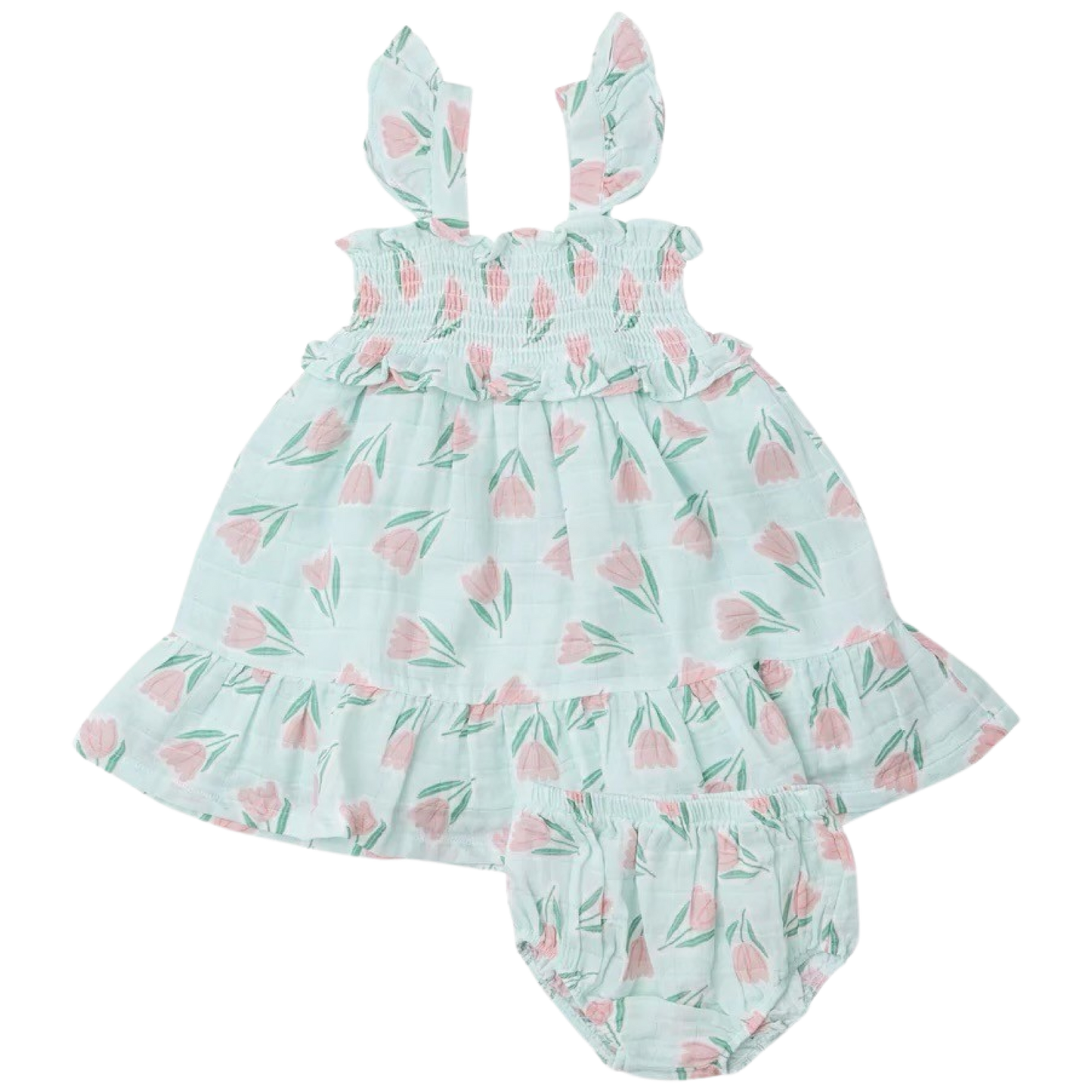 AD Smocked Sundress - Tulips