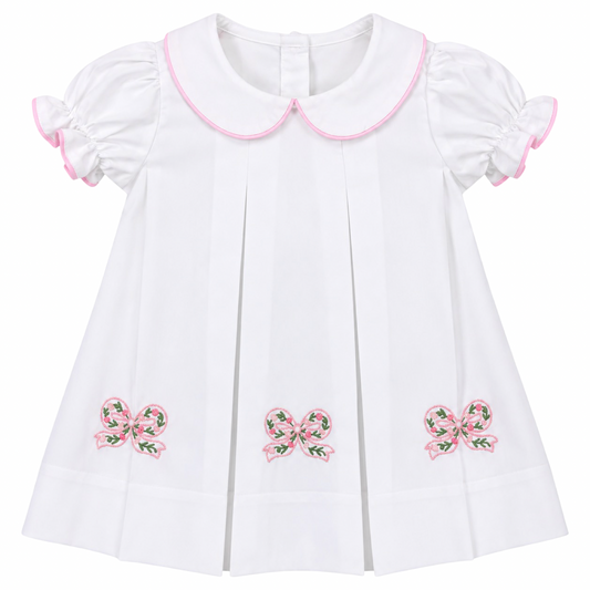 Pleated Dress - Bow
