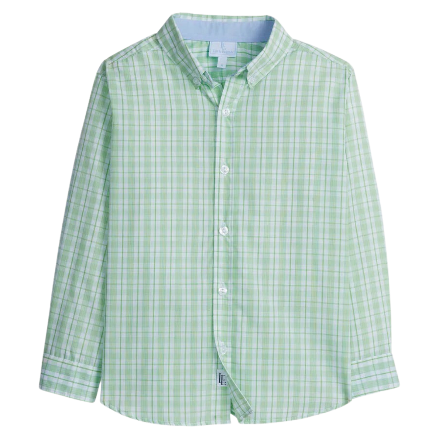 Little English Button Down - Fairway Plaid