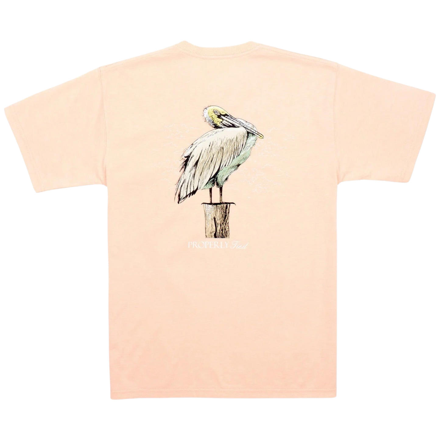 Properly Tied Tee - Melon Pelican