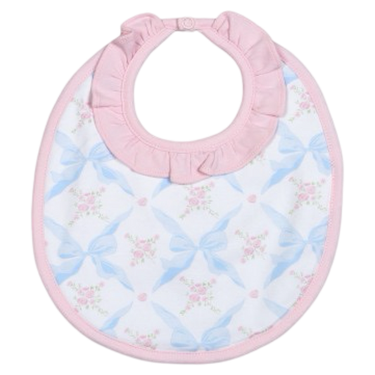 Pima Bib - Blue Bows
