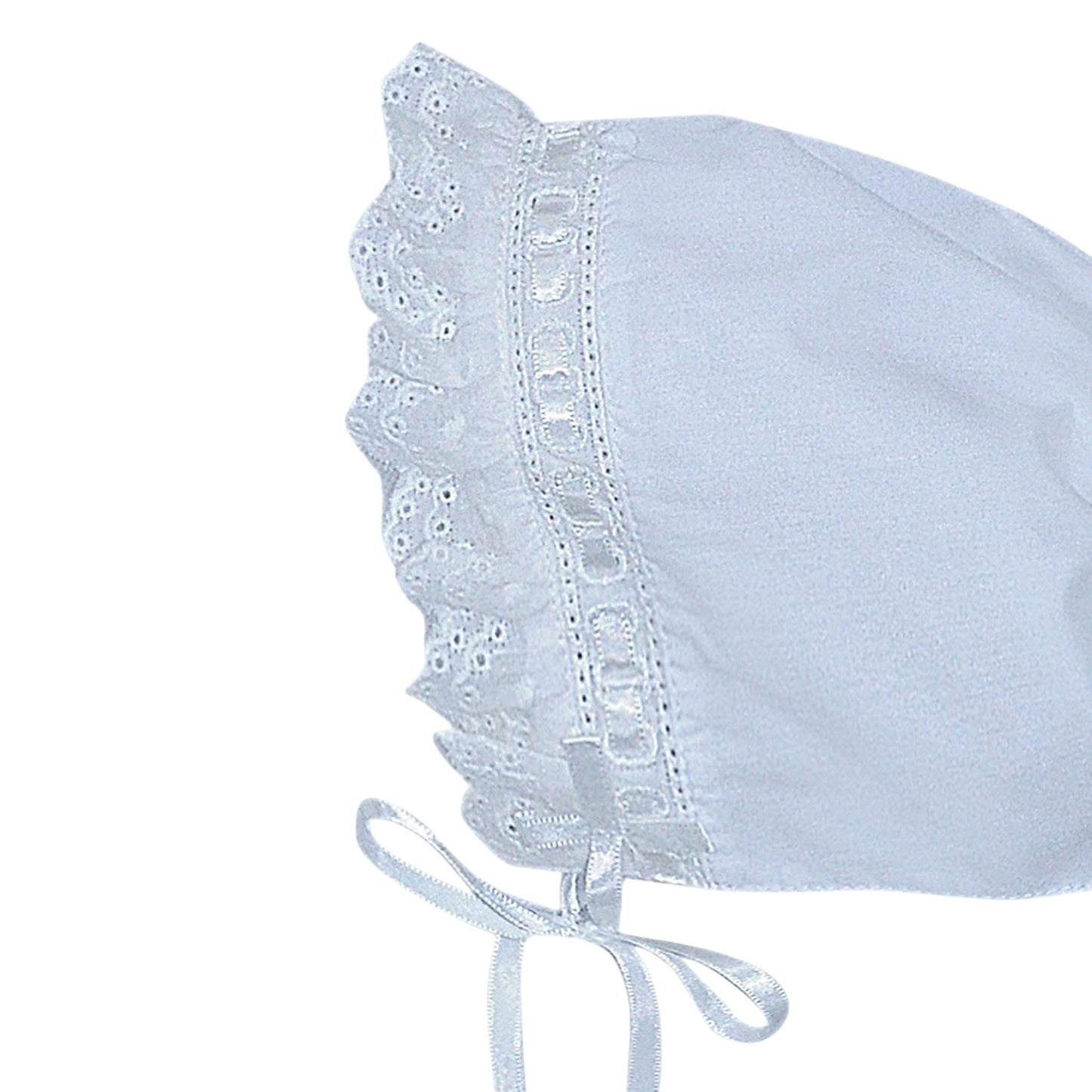 Finn Daygown/Bonnet Eyelet Lace  - Blue