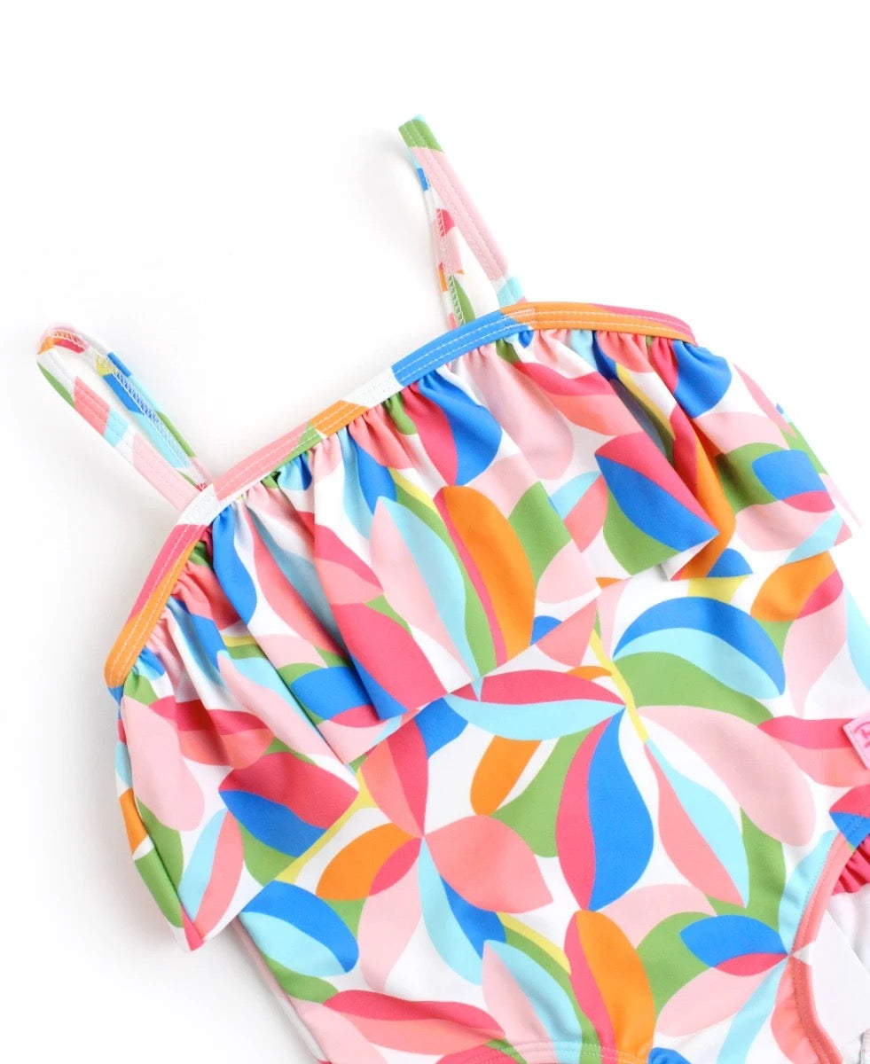 RB Single Ruffle Swimsuit - Tropical