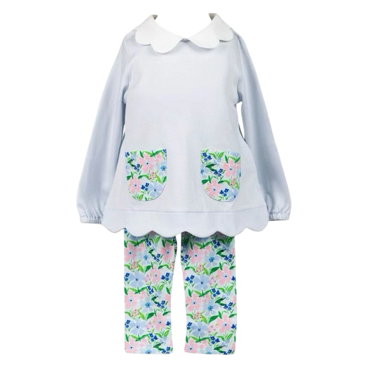 The Proper Peony Flanders Poppy Legging Set