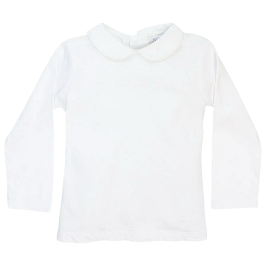 Bailey LS Knit Piped Shirt - White