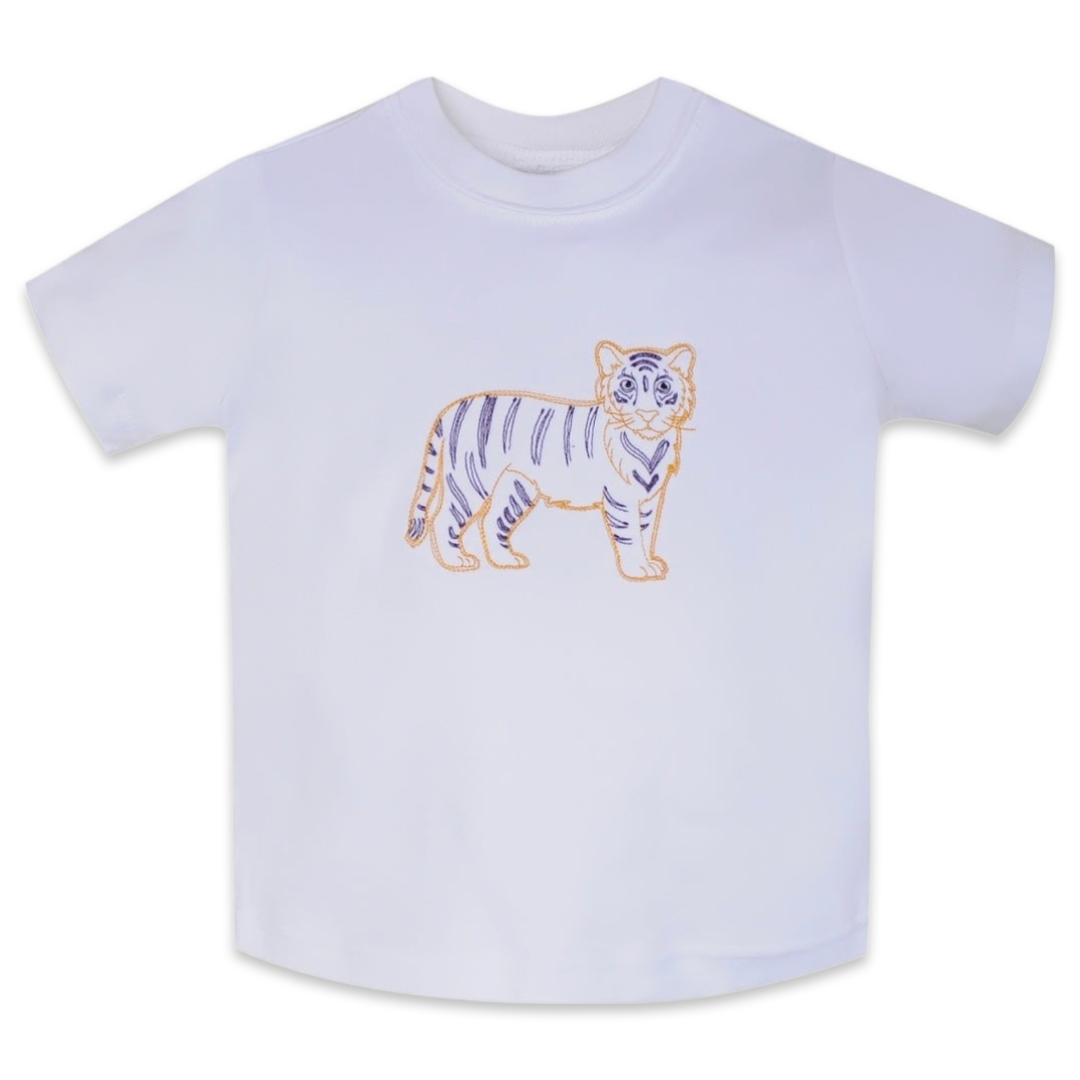 RN Embroidered Tee - Tiger