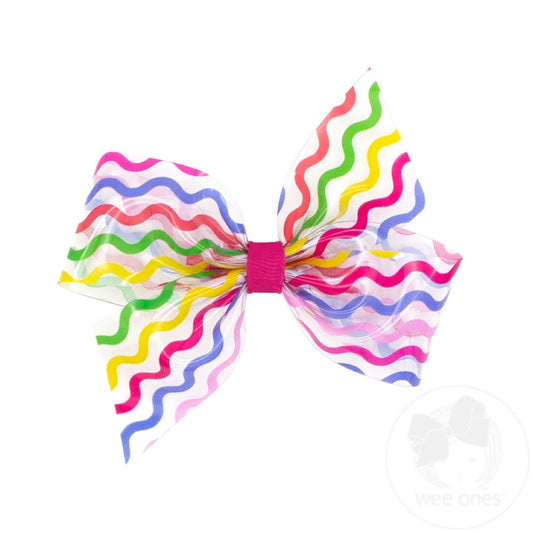 Printed Swim Splash Bow