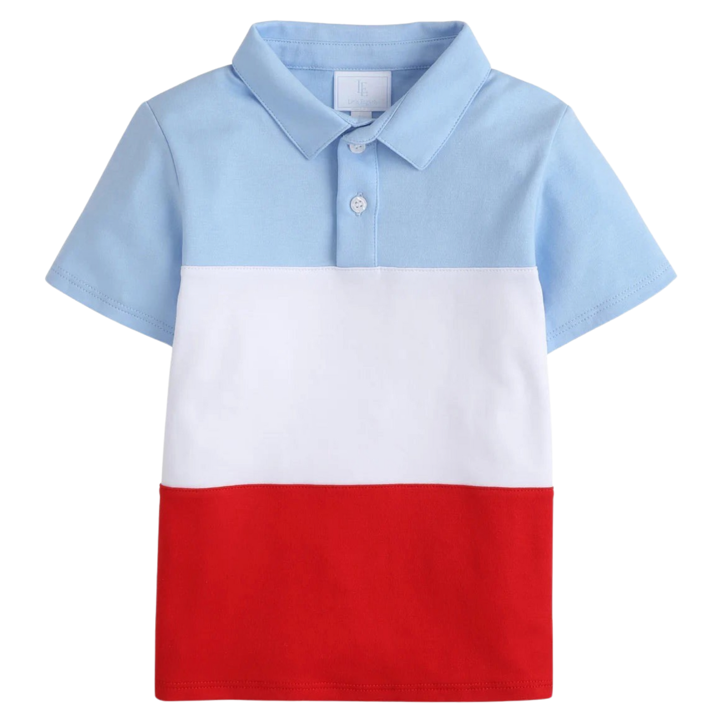 Little English Color Block Polo - Americana