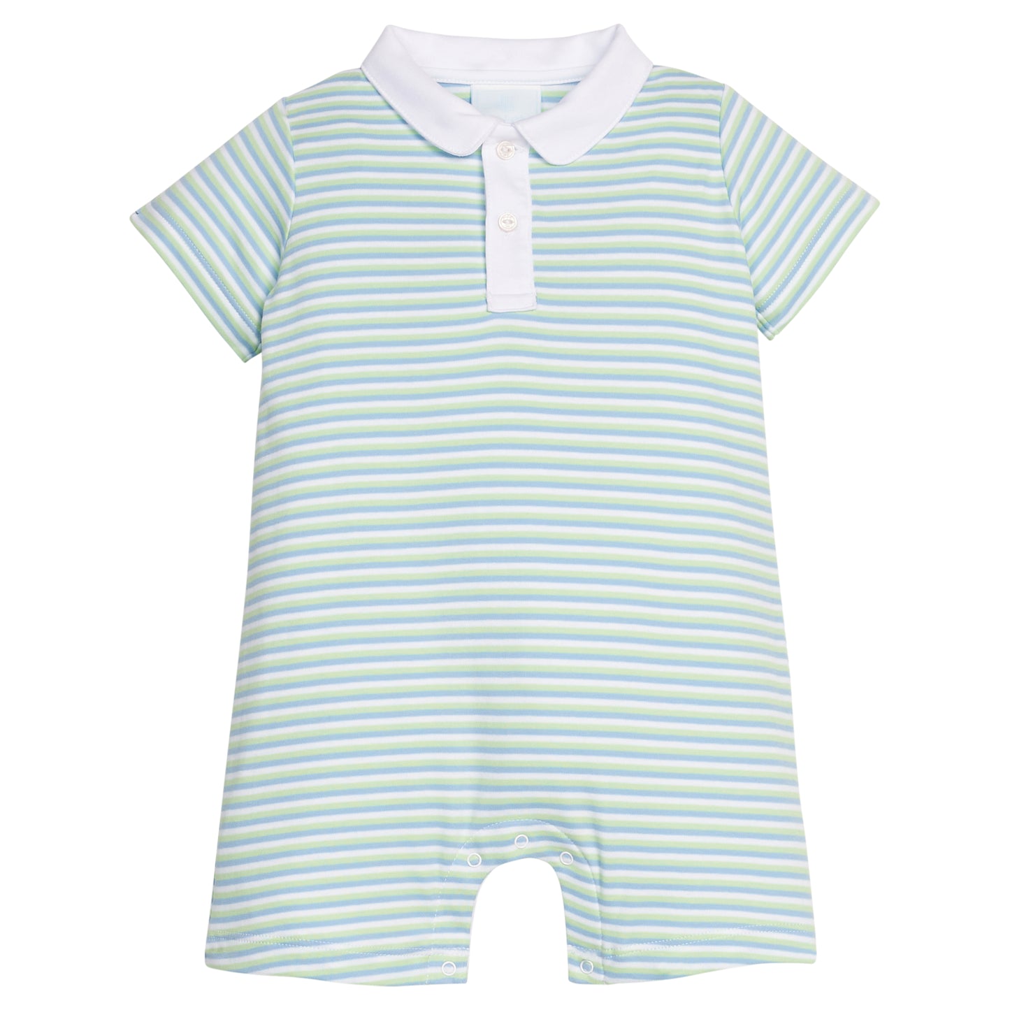 Peter Pan Romper - Greenview Stripe