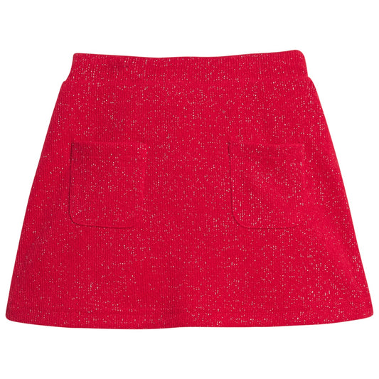 Patch Pocket Skort - Crimson