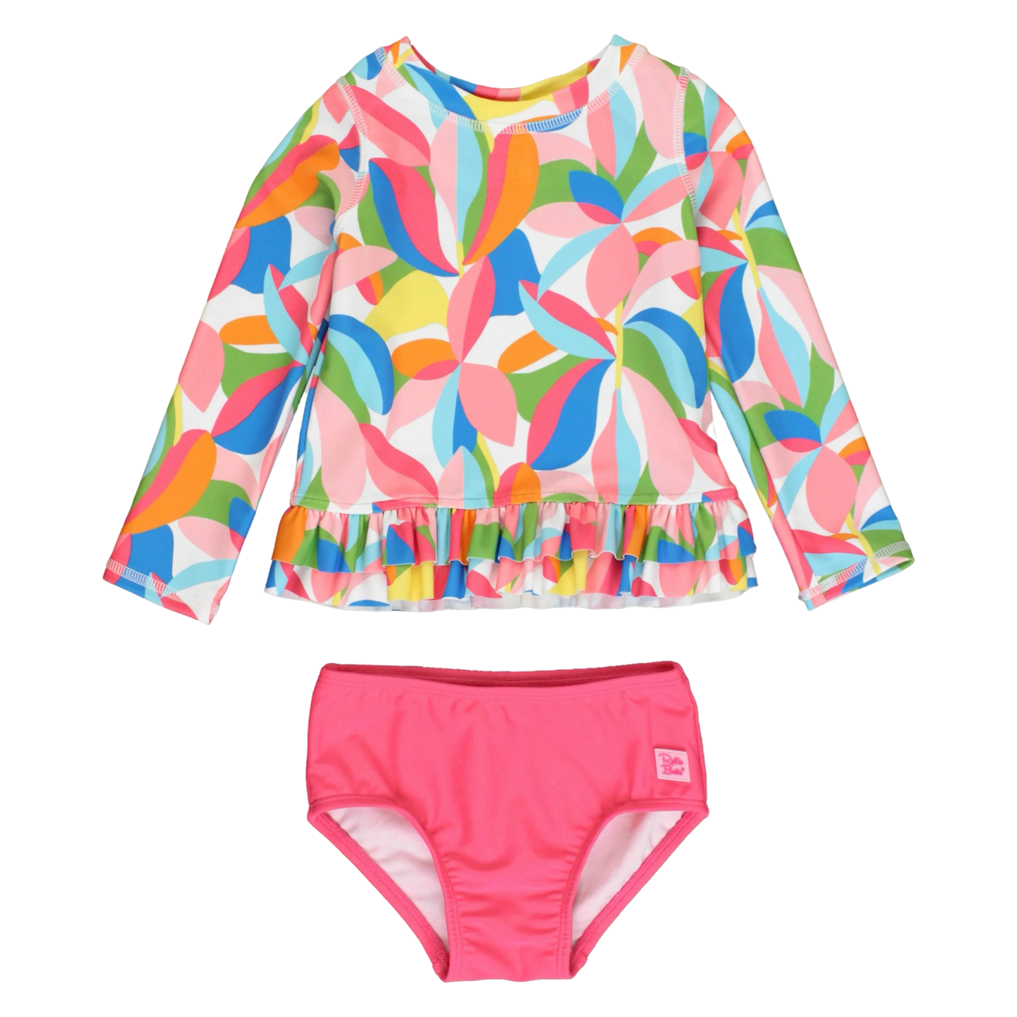 RB Ruffle Hem Rash Guard - Tropical