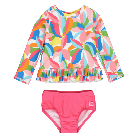 RB Ruffle Hem Rash Guard - Tropical