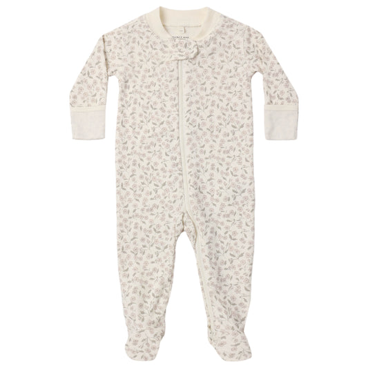 Zipper Footie - Floret