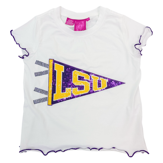 Frill Tee - LSU Pennant