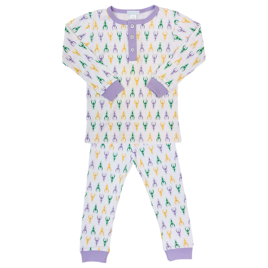Pajama - Mardi Gras Crawfish Lavender