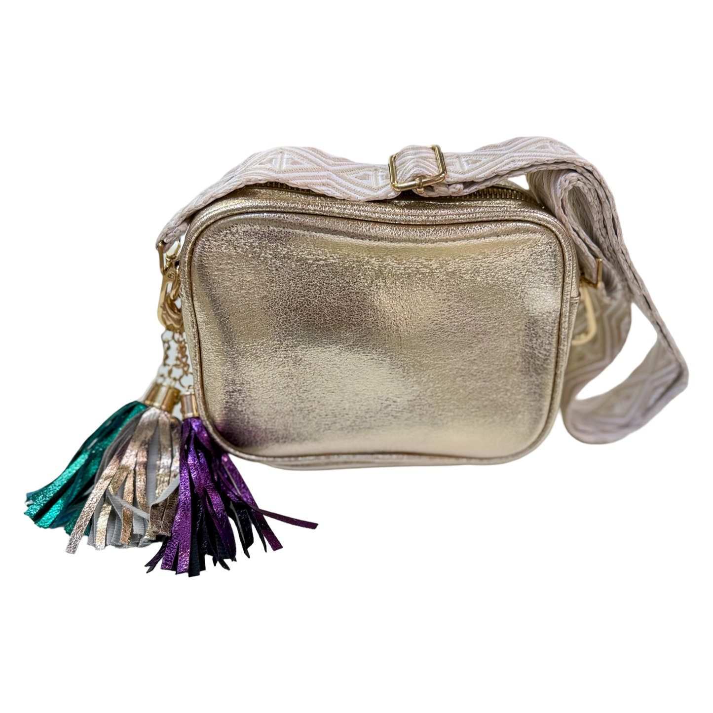 ML Metallic Purse - Mardi Gras