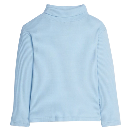 BISBY Ribbed Turtleneck - Ice Blue