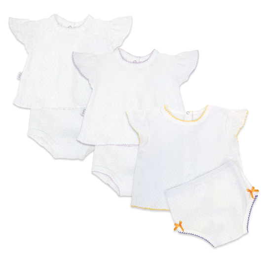 Paty Flutter Sleeve Diaper Set