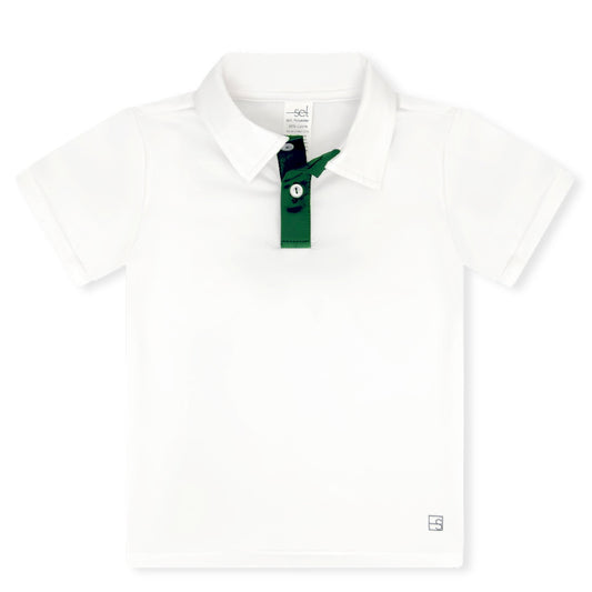 Parker Polo - Coconut/Green