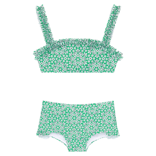 Ruched Bandeau Top/Shorts Bikini - Liberty of London Godwin Floral