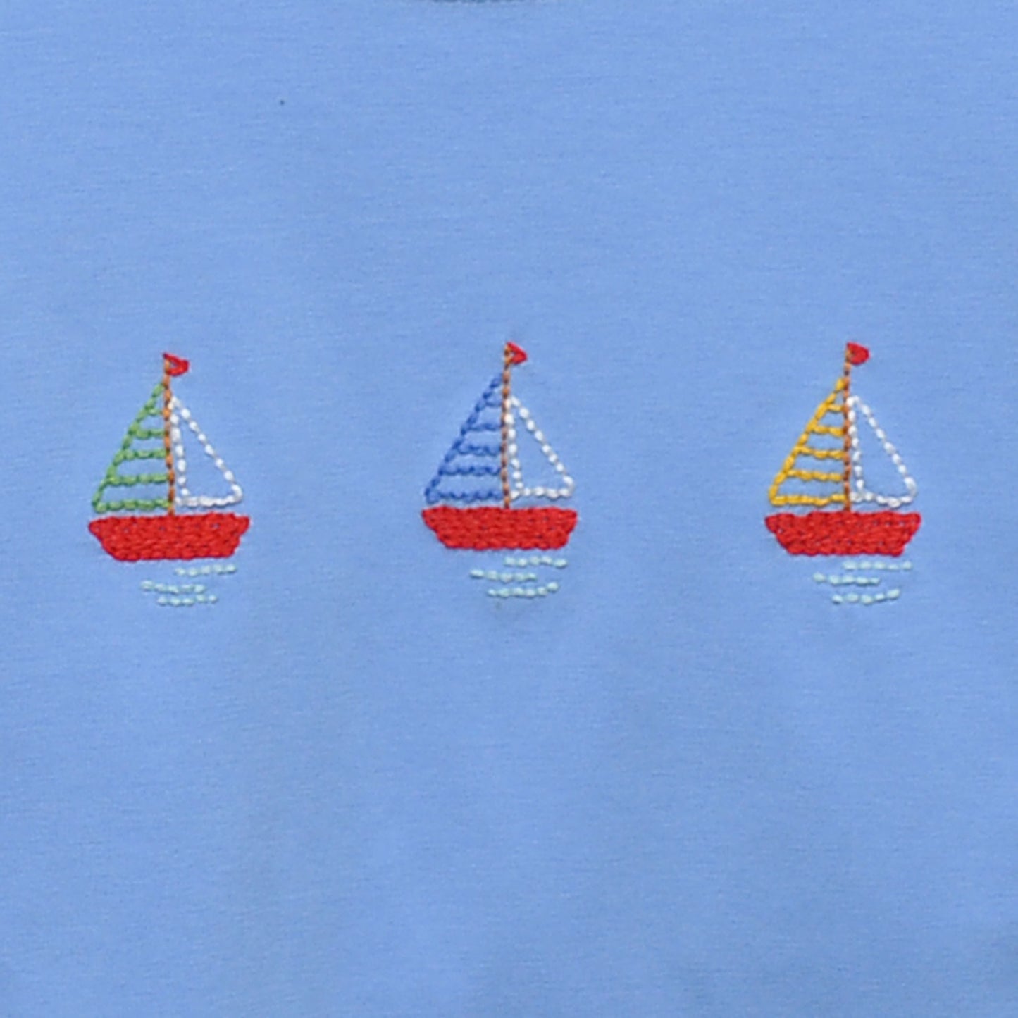 Embroidered Tee - Sailboat