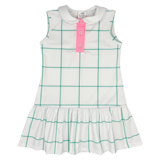 SET Darla Dress - Mint Windowpane