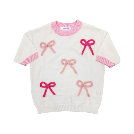 Sweater - Pink Bow