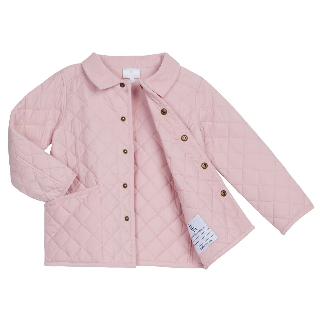 Little English Classic Quilted Jacket - Pink