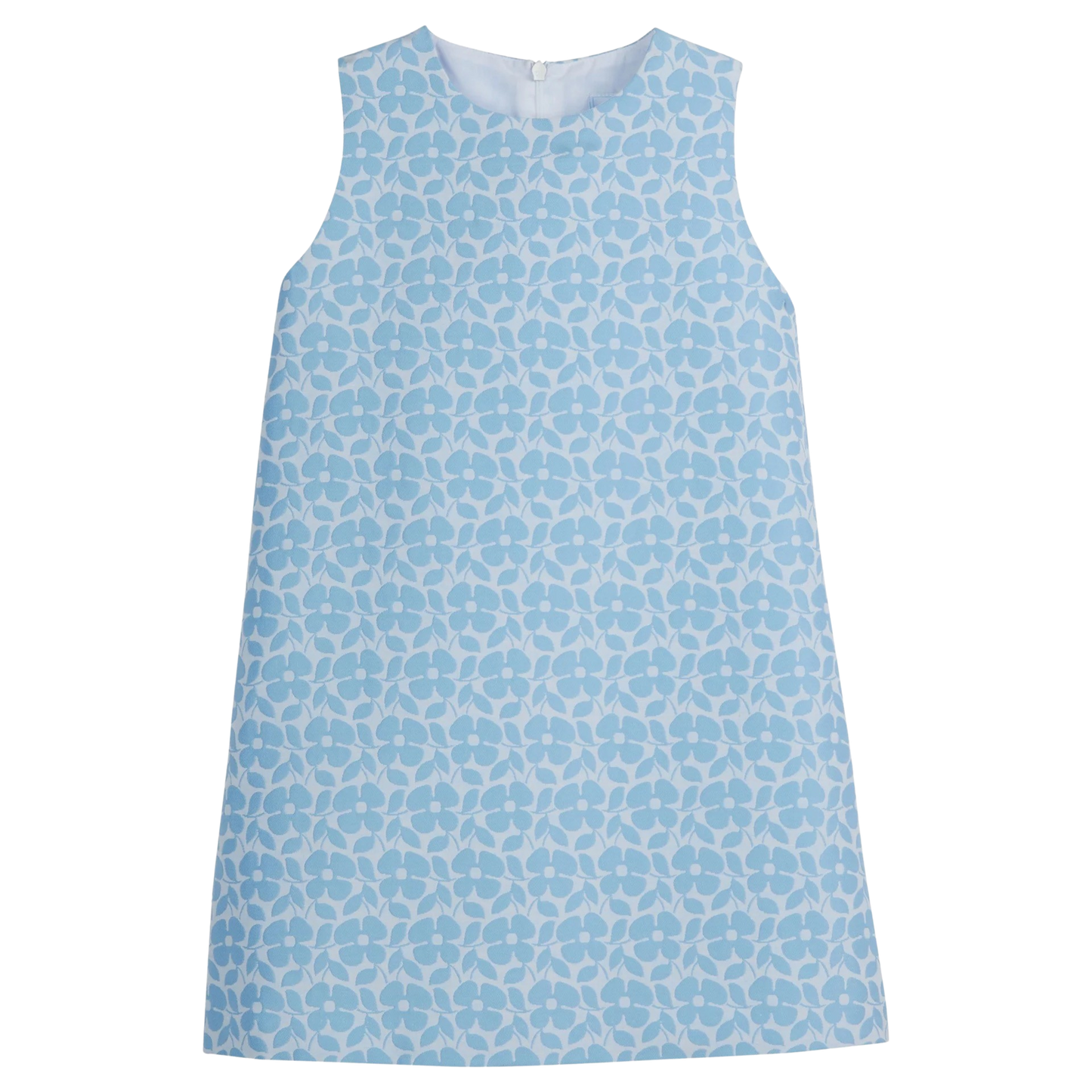 Little English Classic Shift Dress - Blue Jacquard
