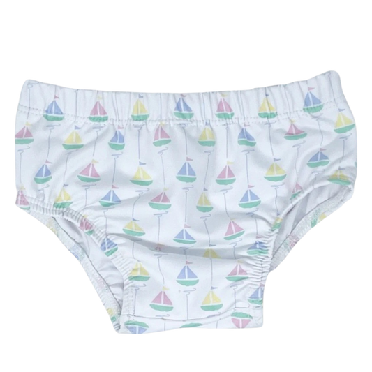 Lullaby Set Swim Diaper Cover - Sailboat