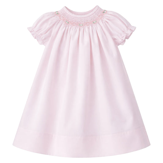Bishop Smocked Daygown - Pink